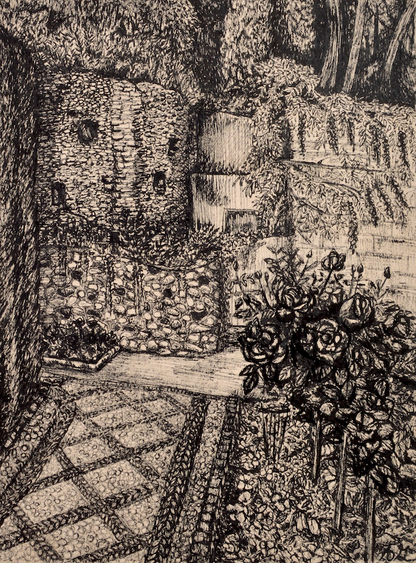 Granada Garden Drawing